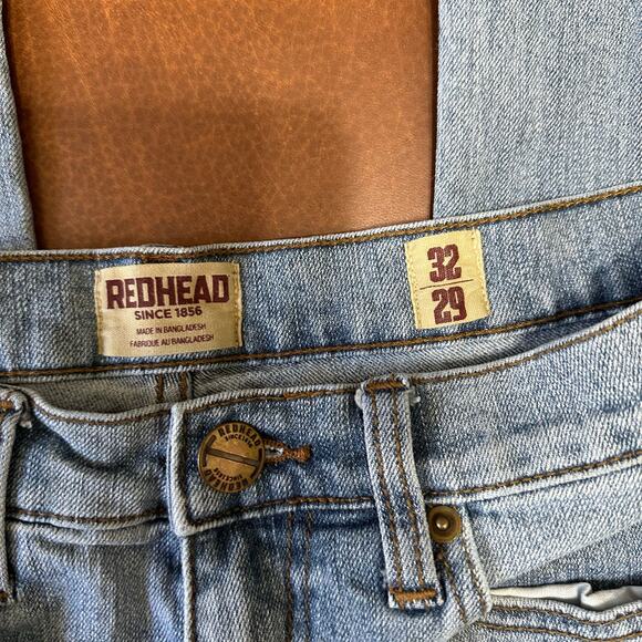 Redhead Denim Blue‎ Jeans Mens 38x34 Relaxed Fit Work Wear Cotton Bass Pro Shops - Picture 2 of 5